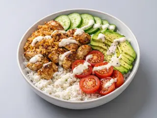 Rice Chicken Healthy Bowl