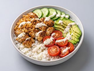 Rice Chicken Healthy Bowl