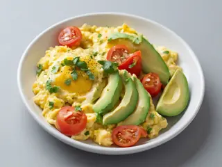 Huevo Revuelto Y Aguacate