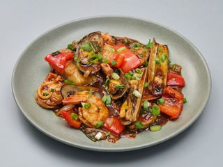 Salteados de Mariscos estilo 'Thai'