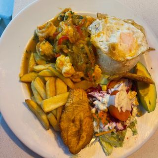 Churrasco de camarones