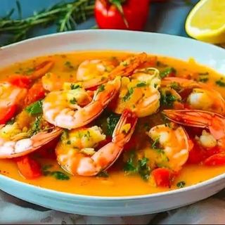 Sudado de camarones