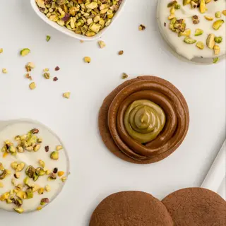 Pistacho y chocolate blanco