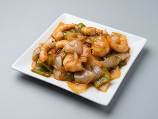 Gambas Con Salsa De Ostras