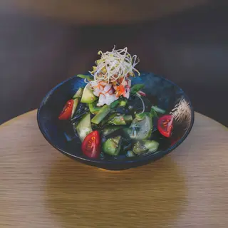 Ensalada De Algas Con Langostinos