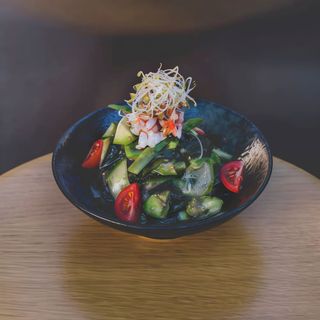 Ensalada De Algas Con Langostinos