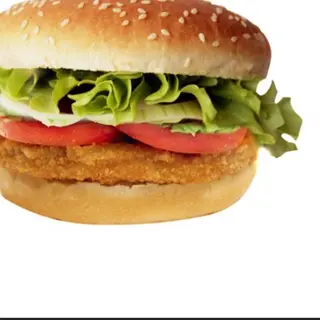 HAMBURGUESA POLLO QUESO TOMATE CEBOLLA LECHUGA