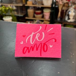 Tarjeta "Te amo"