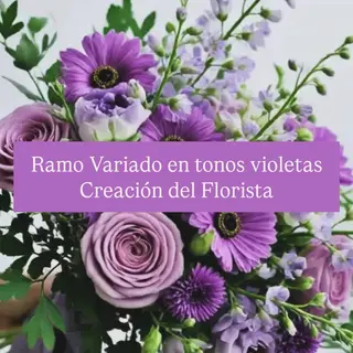 Ramo Tonos Violetas Grande