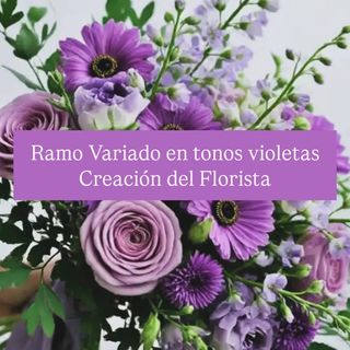 Ramo Tonos Violetas Pequeño
