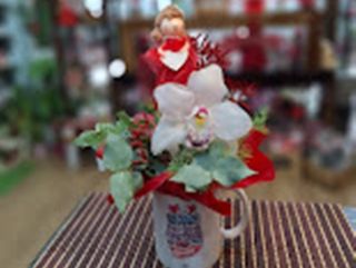 Taza con orquídea "Amor"