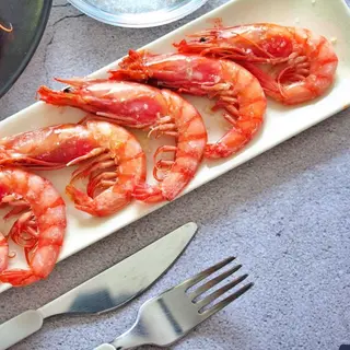 Gambas roja a la plancha