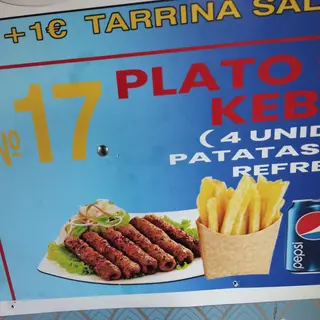 Plato seehk kebab
