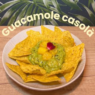 Guacamole amb xips de blat