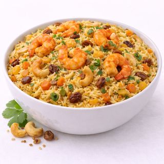 Prawns Biryani (Arroz Basmati con Gambas y Especias)