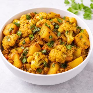Aloo Gobhi (Patata y Coliflor Especiadas)
