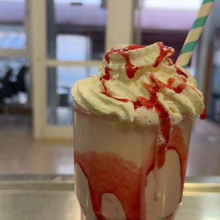 Batido helado de fresa