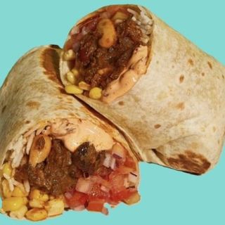 Burrito de chili con carne