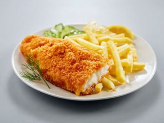 Bacalao Frito y  papas fritas