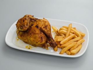 1/2 Pollo Con Patatas Fritas