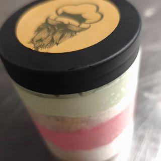 Vasito pistacho frambuesa