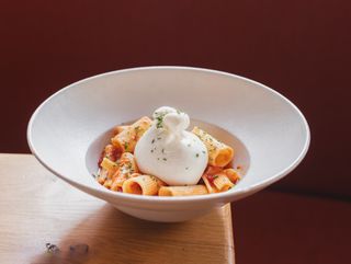 Rigatoni con sobrasada