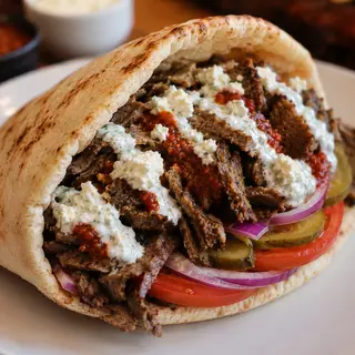 Shawarma de ternera especiada