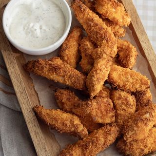 Tiras de pollo crujiente