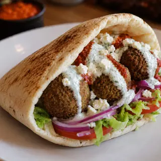 Pita de falafel