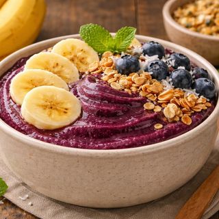 Açai con fruta