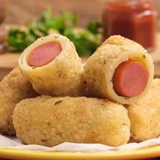 Mini Enronaldinho de salchicha. Ración