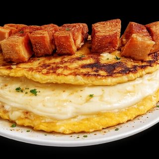 Cachapa con chicharron