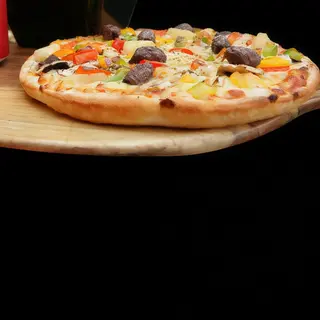 Pizza Mac Pizza Bueno (Mediana) kebab champiñón aceitunas cebolla