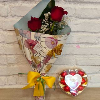 2 Rosas Con Bombones