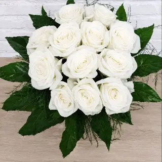 12 ROSAS BLANCAS