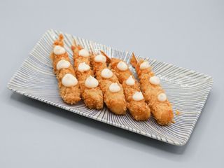 Langostinos rebozados en Panko