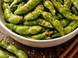 Edamames al vapor