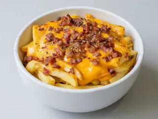 Patatas gratinadas con Queso Cheddar y Bacon-Crispy
