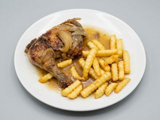Pollo al horno con patatas