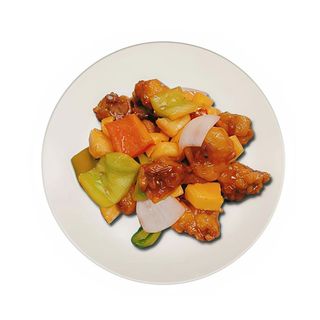 cerdo con salsa agridulce