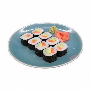 Maki Salmón Con Aguacate  (8 Pzs.)