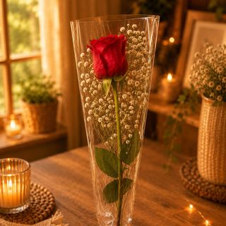 Una rosa roja