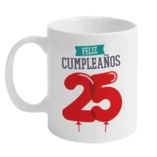 Taza 25 Cumpleaños