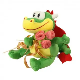Peluche Dragón Rosas Chuches 30 cm