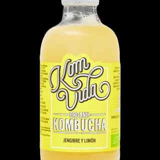 Kombucha de limón y jengibre