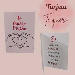 Tarjeta “Te quiero”