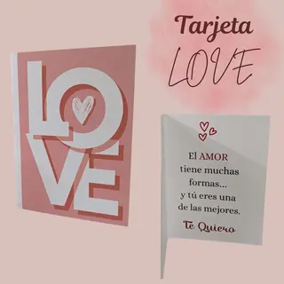 Tarjeta “LOVE”