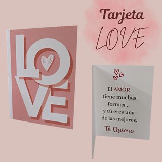 Tarjeta “LOVE”
