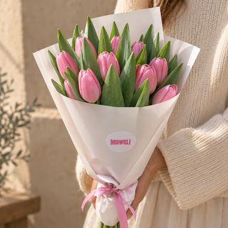 10 Tulipanes rosas