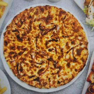 Pizza de pollo con patatas fritas (27 cm.)
